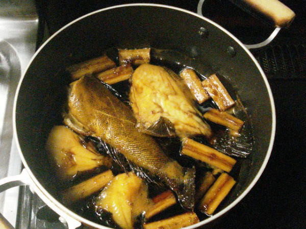 『カワハギの煮つけ』