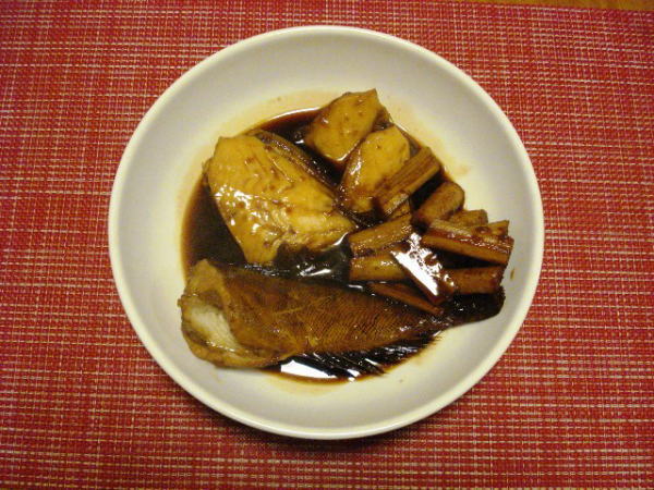 カワハギの煮つけ